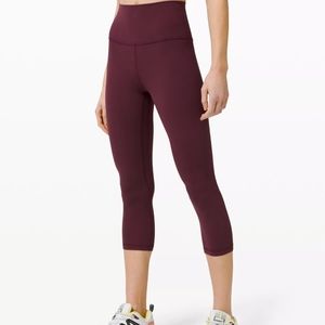Lululemon Align Crop 21" Size 6 Cassis